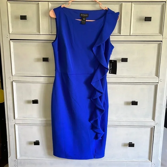 Enfocus Studio | Dresses | Enfocus Studio Blue Dress | Poshmark
